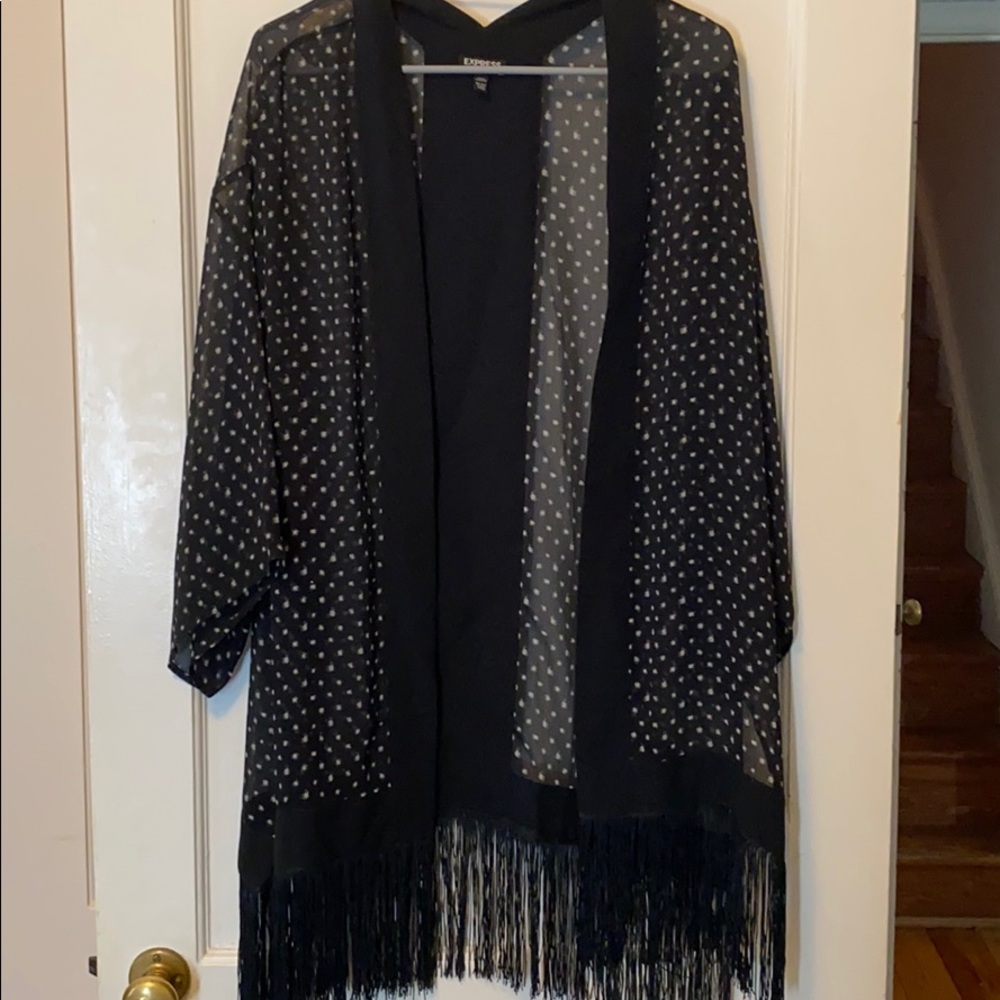 Black cardigan/kimono